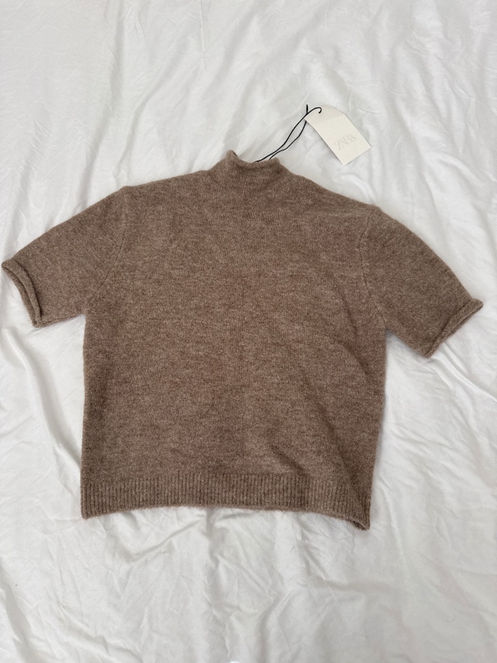 zara mock neck top Size medium Details : - color: tan - condition: NWT - comfy